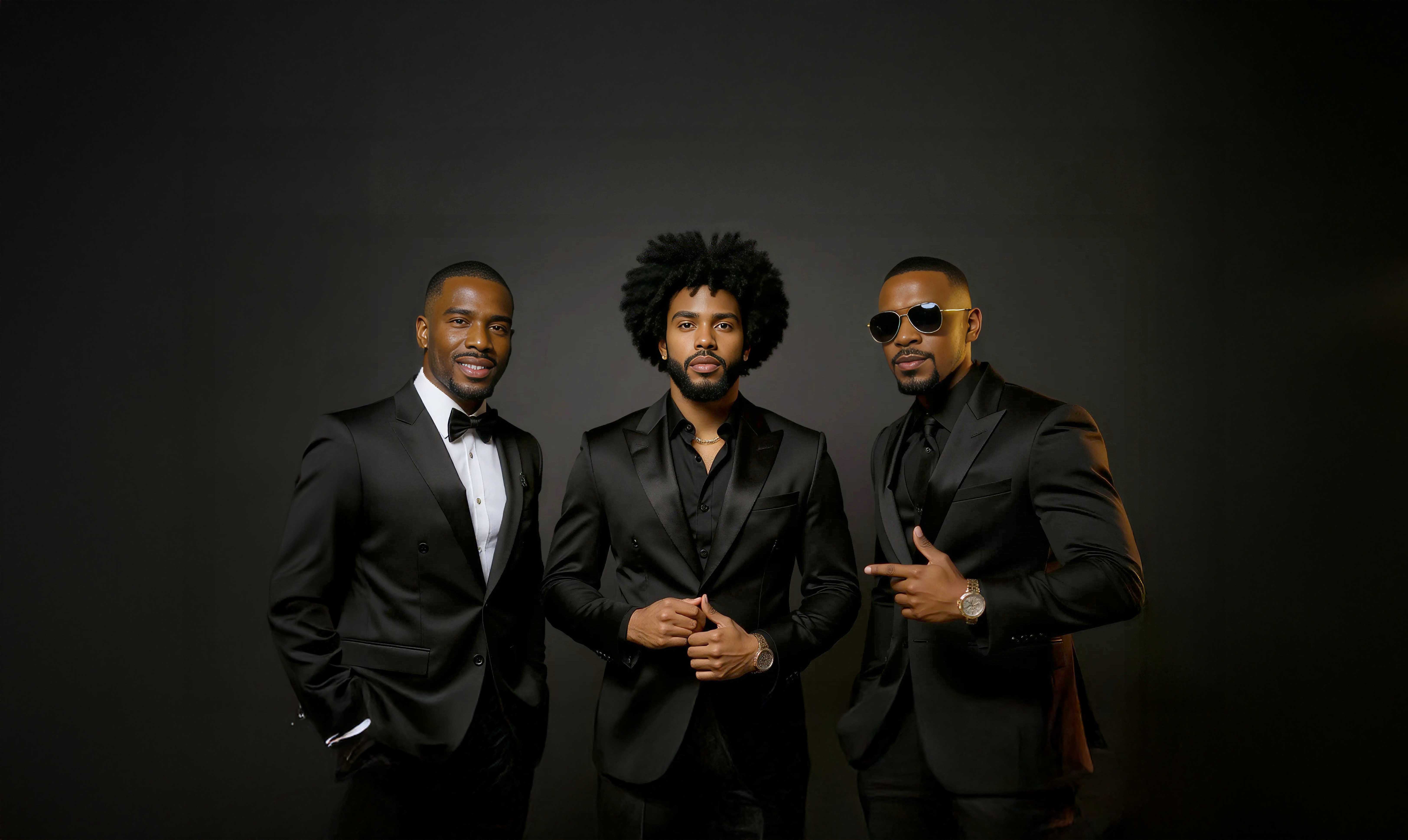 Luv Tonez - Professional R&B group in elegant formal black suits